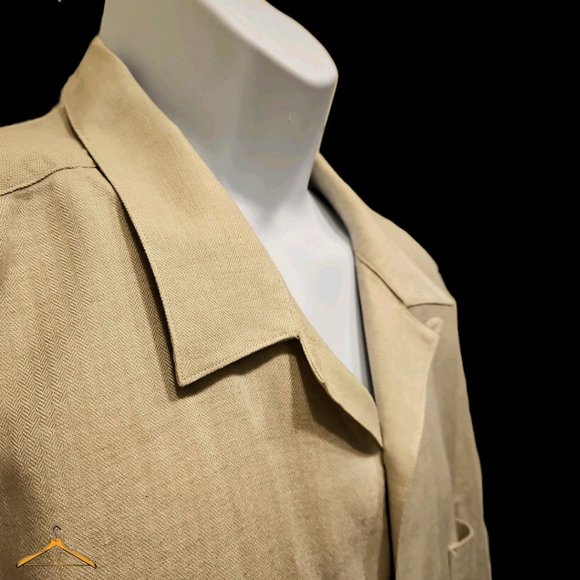Daniel Cremieux Other - Daniel Cremieux Camp Shirt - XL, Linen/Tencel Blend, Tan-Beige Short Sleeves